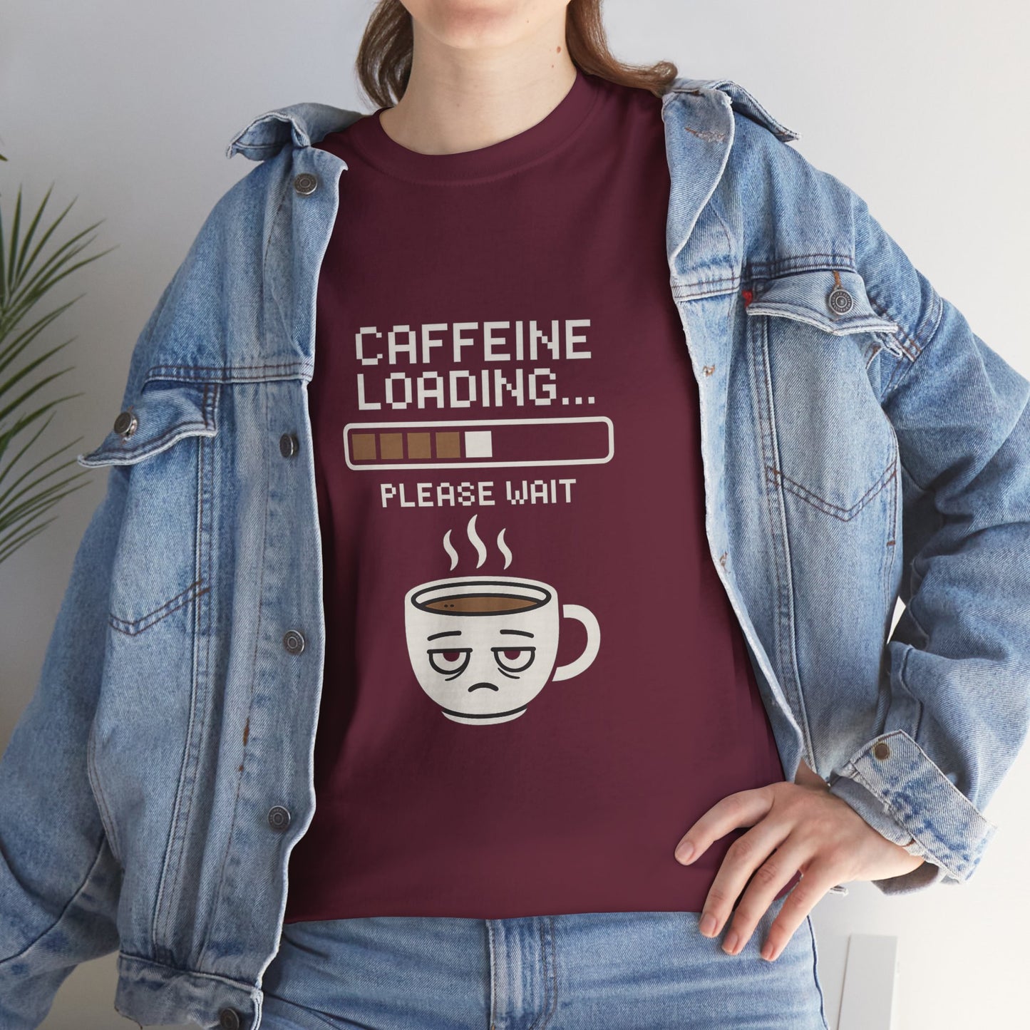 Caffeine Loading Tee - Funny Coffee Shirt, Unisex T-Shirt, Barista Gift, Casual Wear, Lazy Morning Tee, Coffee Lover Humor