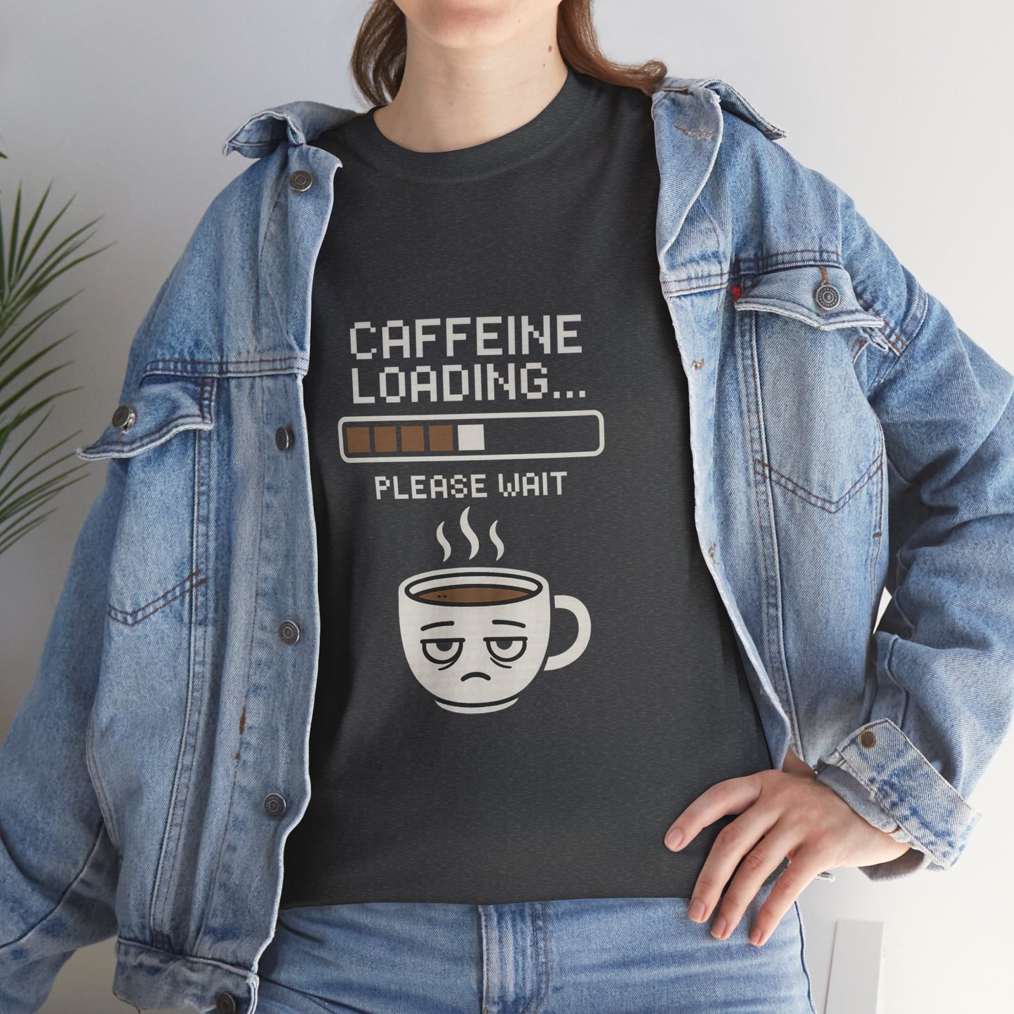 Caffeine Loading Tee - Funny Coffee Shirt, Unisex T-Shirt, Barista Gift, Casual Wear, Lazy Morning Tee, Coffee Lover Humor
