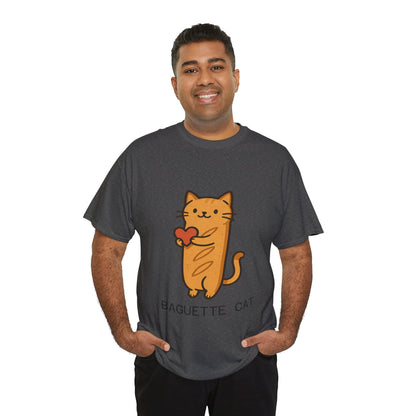 Baguette Cat T-Shirt Cute & Funny Cat Lover Tee