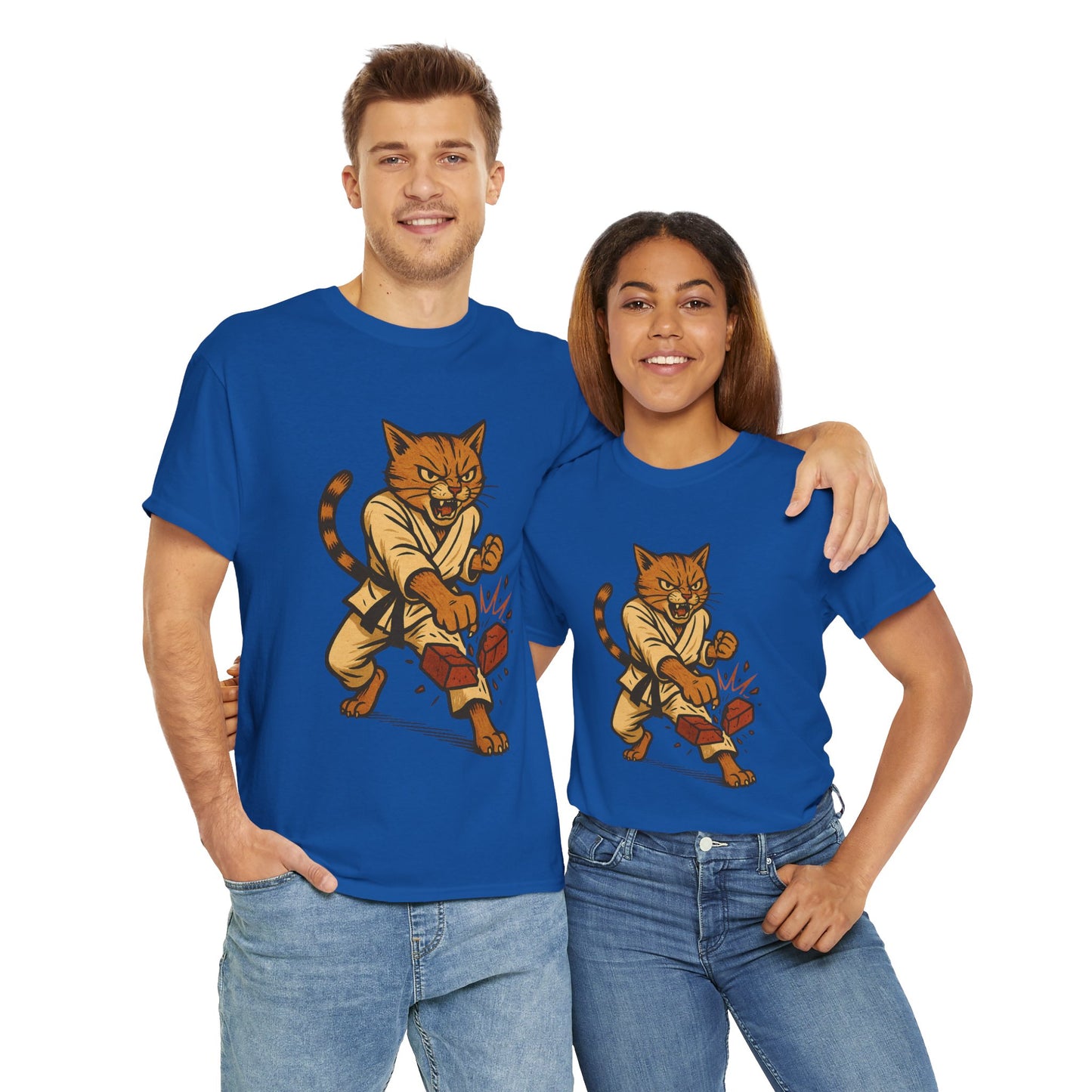 Karate Cat T-Shirt - Funny Martial Arts Unisex Tee for Cat Lovers, Paws & Claws Collection