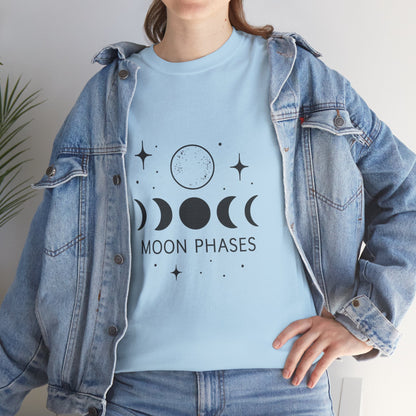 Moon Phases Unisex T-Shirt - Astrology Shirt, Celestial Tee, Spiritual Gift, Starry Night Apparel, Lunar Lover Gift