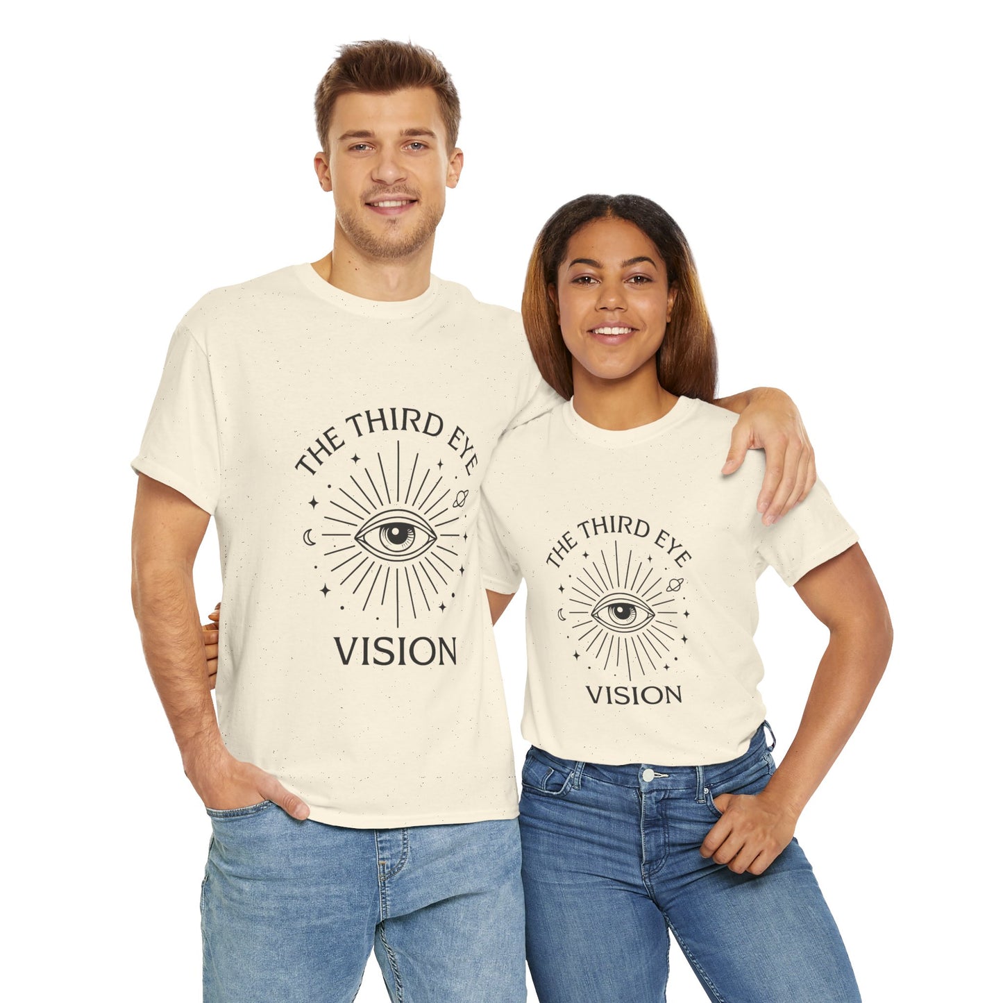 Third Eye Vision Unisex T-Shirt, Spiritual Eye Tee, Boho Festival Shirt, Mystical Graphic Tee, Gift for Seers & Intuitives