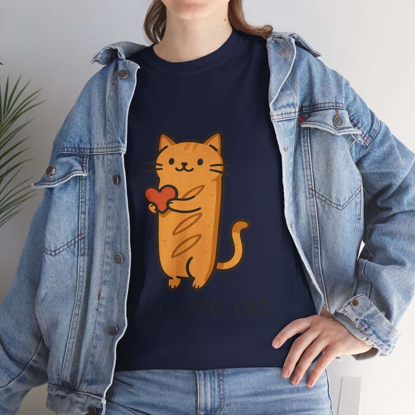 Baguette Cat T-Shirt Cute & Funny Cat Lover Tee