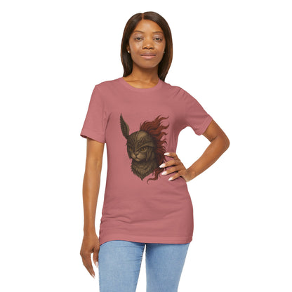 Malenia Cat Helmet Tee - Fantasy Cat T-Shirt, Elden Ring Inspired Shirt, Gamer Gift