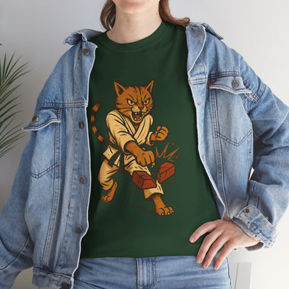 Karate Cat T-Shirt - Funny Martial Arts Unisex Tee for Cat Lovers, Paws & Claws Collection
