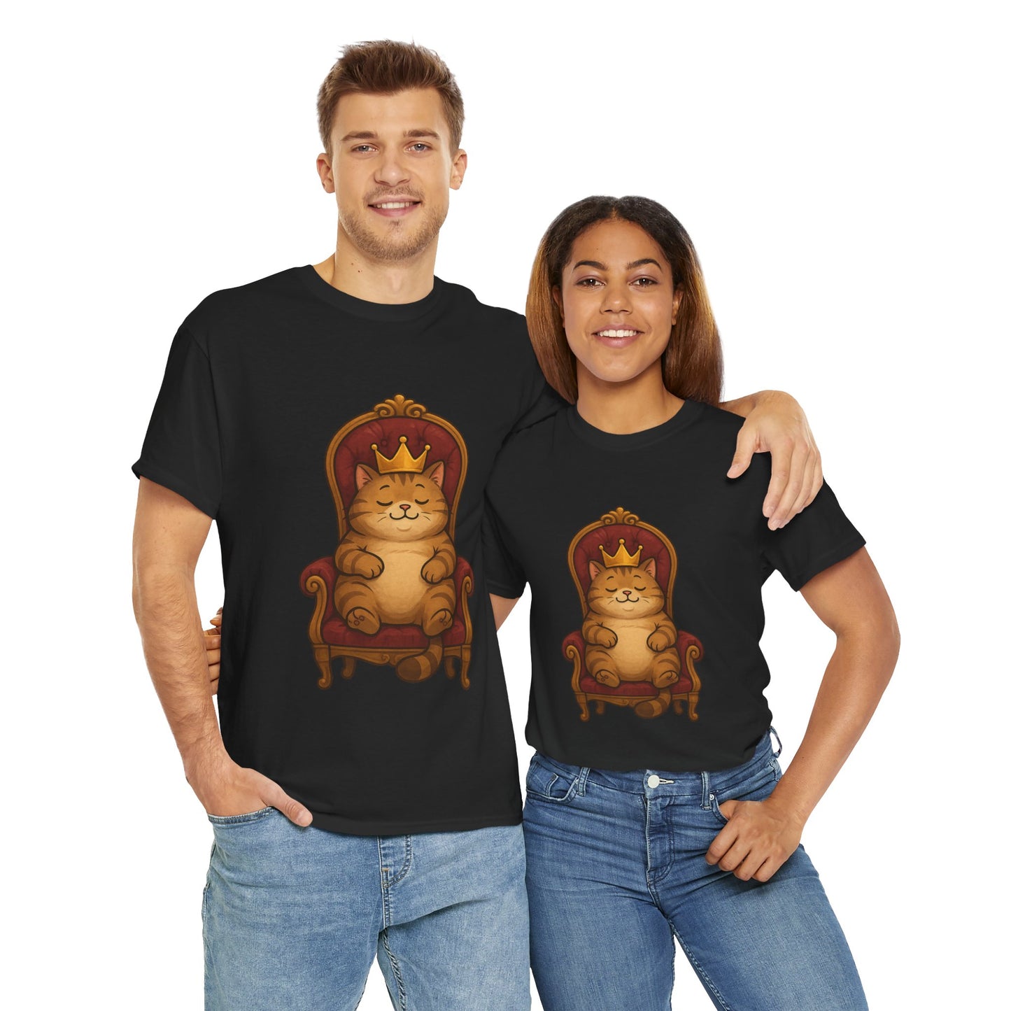 Royal Cat T-Shirt - Funny Unisex Cat Tee for Pet Lovers, Paws & Claws Collection