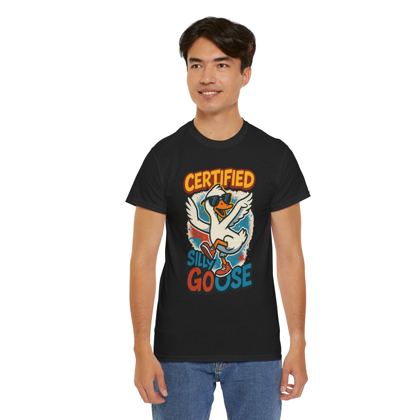 Silly Goose T-Shirt, Funny Cartoon Duck Tee, Quirky Meme Shirt, Retro Graphic, Cool Unisex Gift, Playful Goose Design