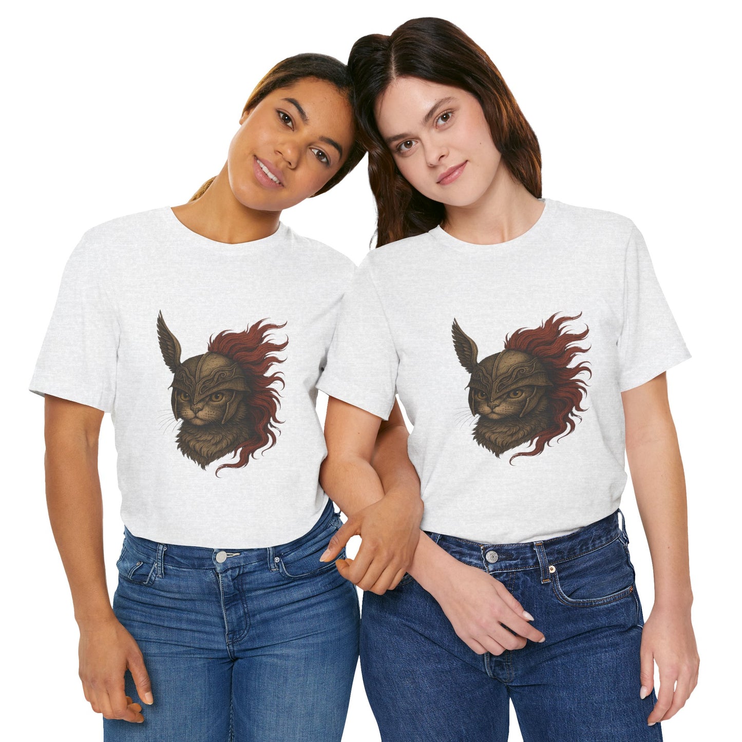 Malenia Cat Helmet Tee - Fantasy Cat T-Shirt, Elden Ring Inspired Shirt, Gamer Gift