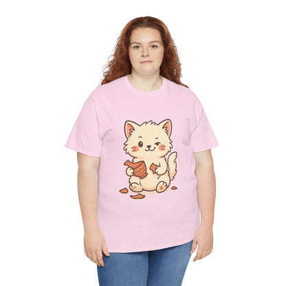 Cute Naughty Cat T-Shirt - Funny Kawaii Cat Shirt for Pet Lovers, Paws & Claws Collection