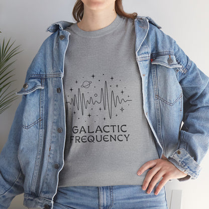 Galactic Frequency Unisex Tee, Cosmic Wave Shirt, Space Energy Graphic Tee, Astrology Gift, Stargazer Apparel, Spiritual Vibe