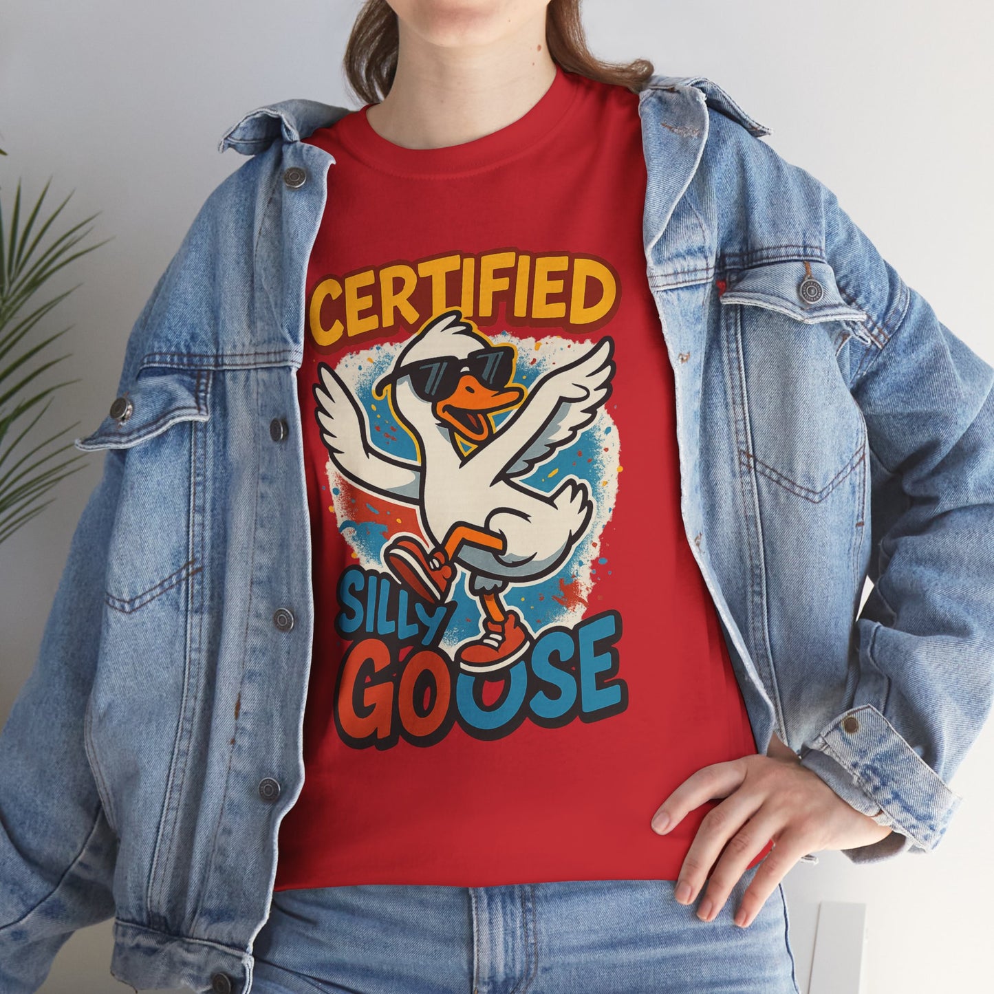 Silly Goose T-Shirt, Funny Cartoon Duck Tee, Quirky Meme Shirt, Retro Graphic, Cool Unisex Gift, Playful Goose Design
