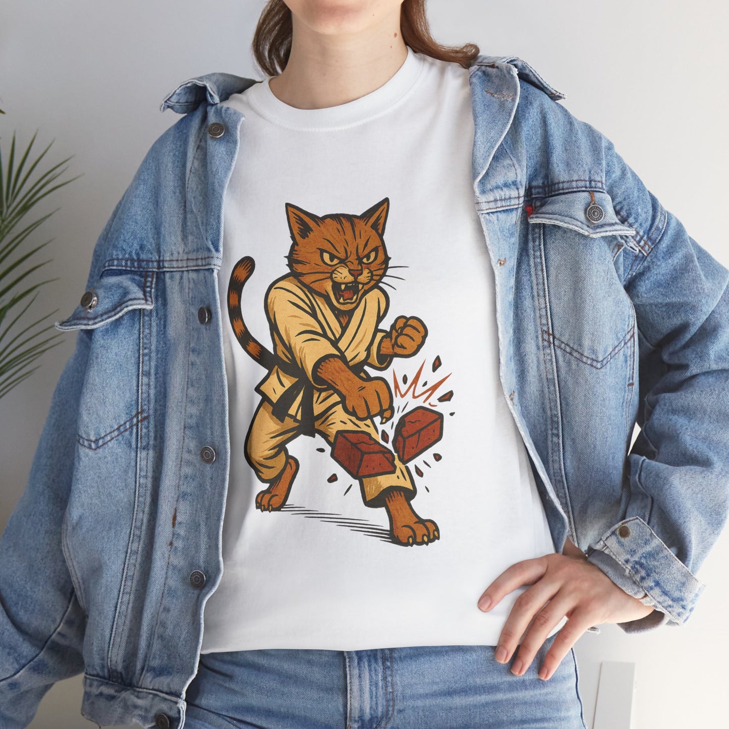 Karate Cat T-Shirt - Funny Martial Arts Unisex Tee for Cat Lovers, Paws & Claws Collection