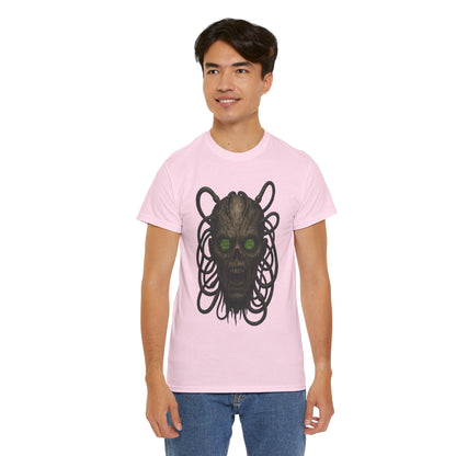 Neural Wraith T-Shirt, Gothic Horror Tee, Sci-Fi Skull Shirt, Cyberpunk Unisex Graphic, Dark Techwear