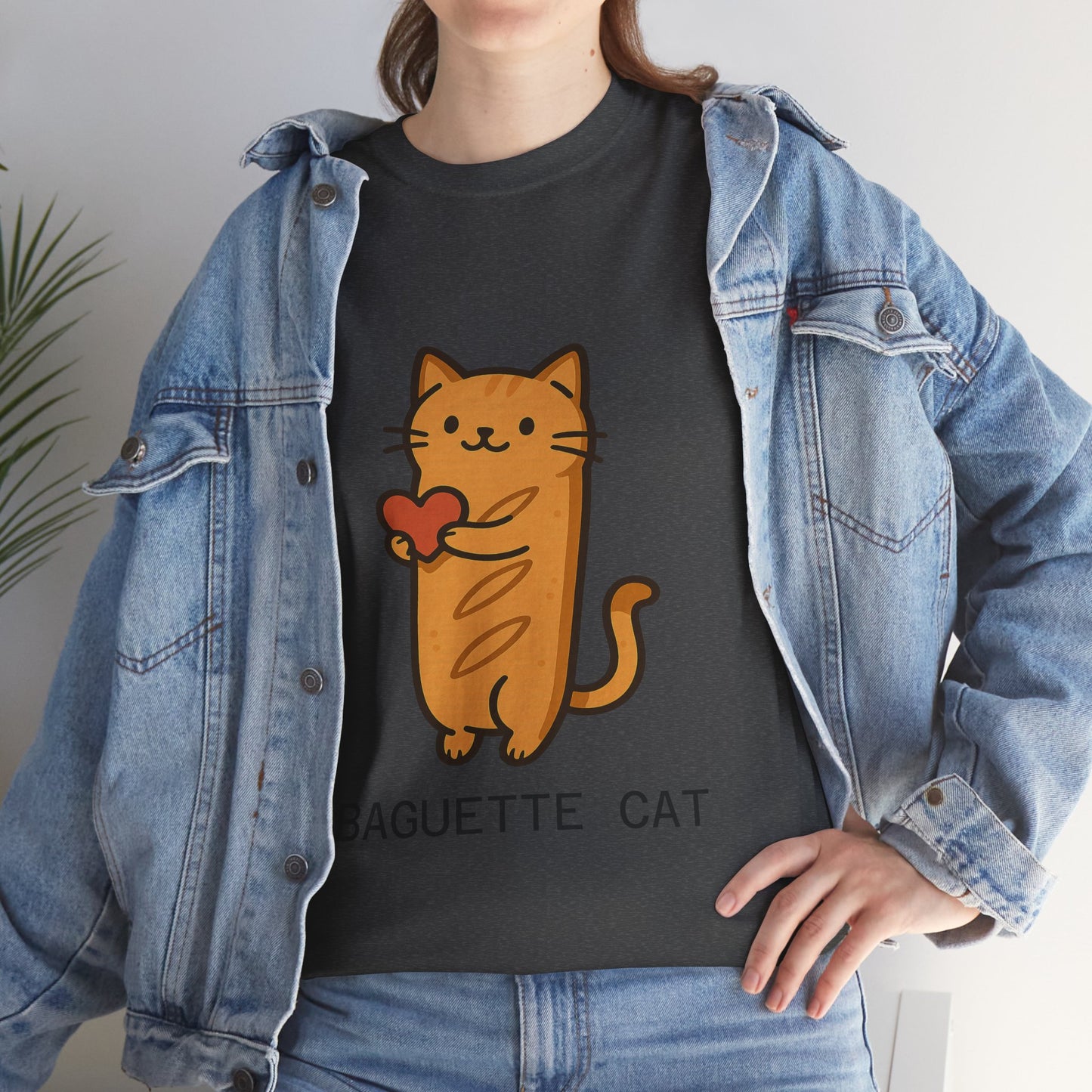 Baguette Cat T-Shirt Cute & Funny Cat Lover Tee