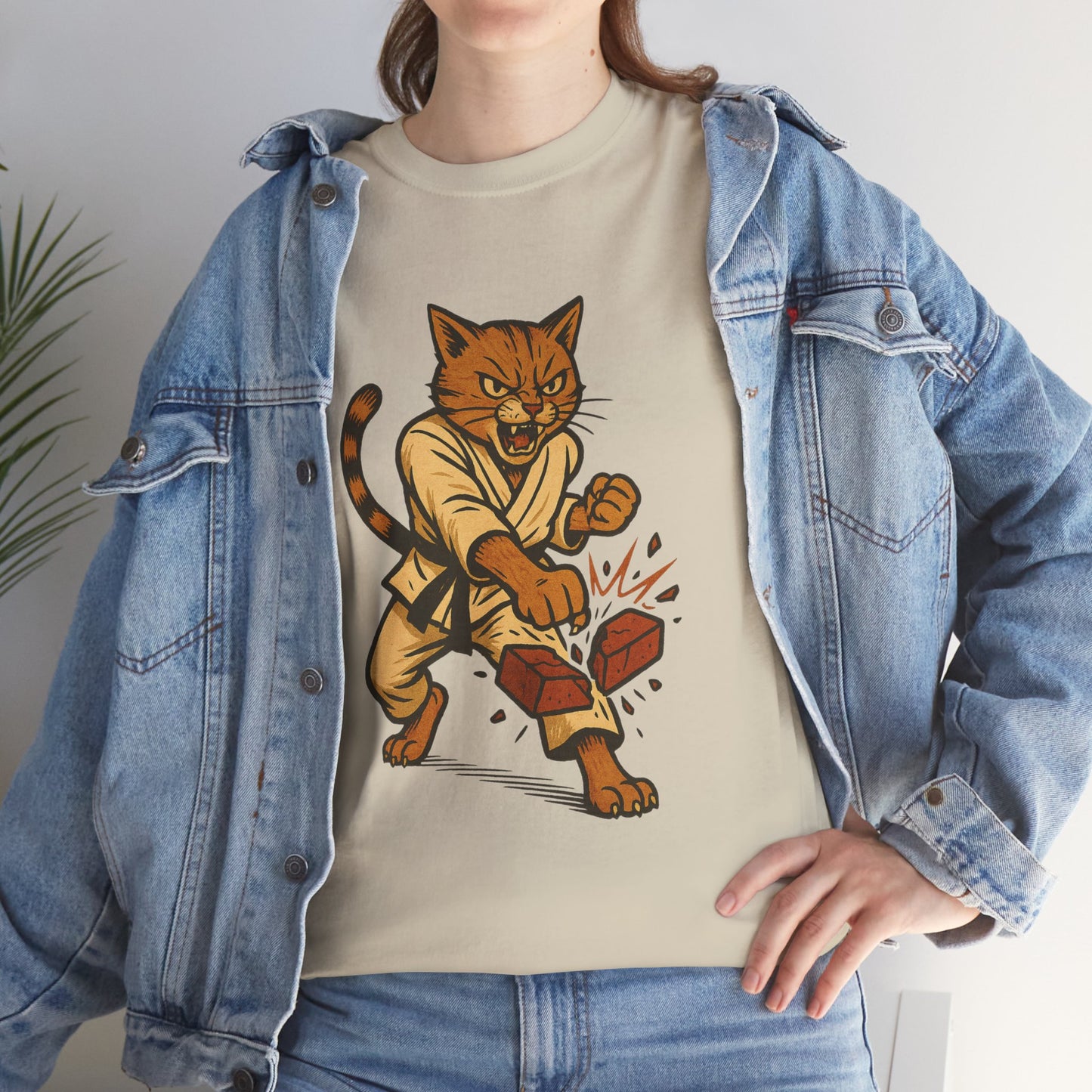 Karate Cat T-Shirt - Funny Martial Arts Unisex Tee for Cat Lovers, Paws & Claws Collection