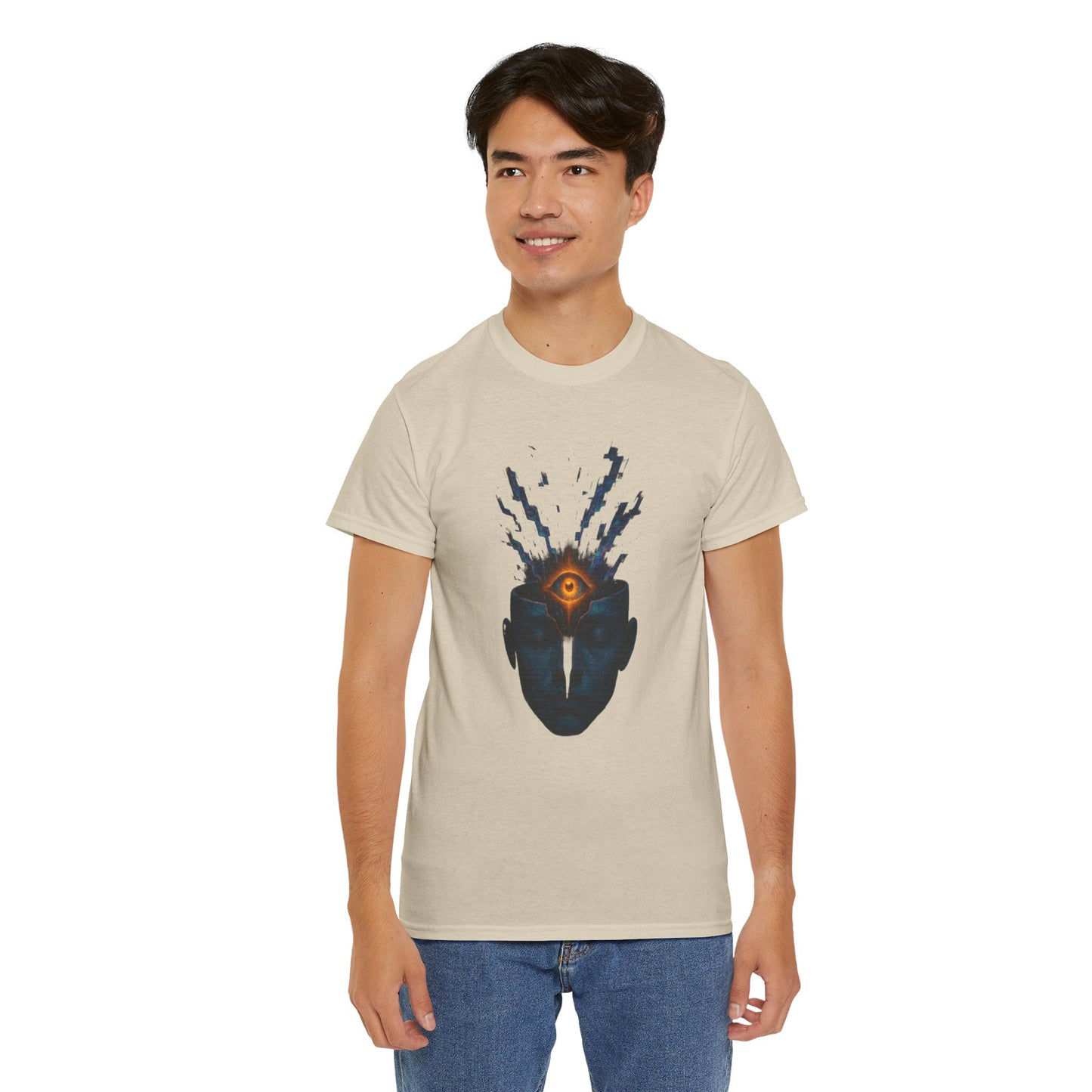 Mystical Third Eye Shirt, Trippy Unisex Tee, Spiritual Graphic Tee, Mind Bending Artwear