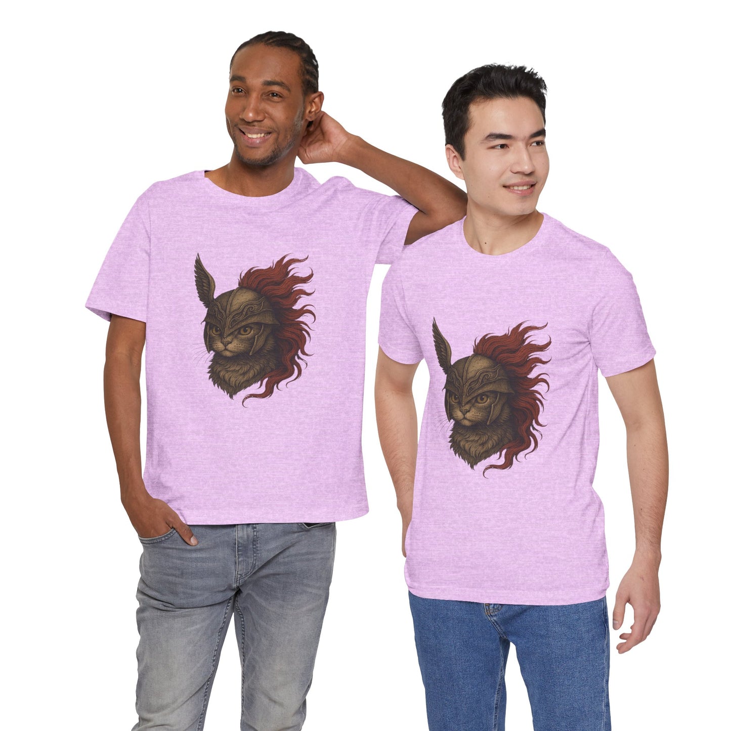 Malenia Cat Helmet Tee - Fantasy Cat T-Shirt, Elden Ring Inspired Shirt, Gamer Gift