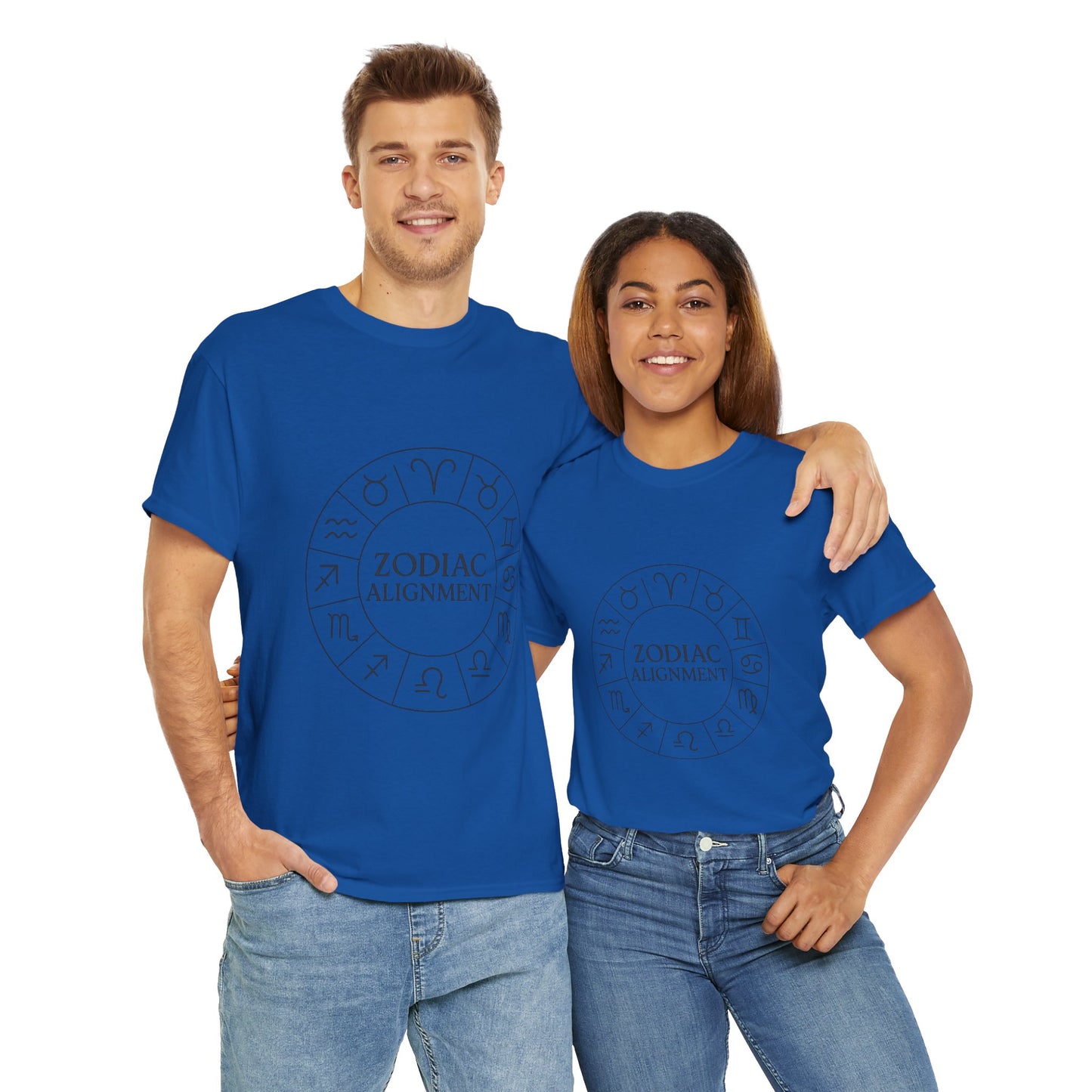 Zodiac Alignment Unisex T-Shirt, Astrology Signs Tee, Horoscope Graphic Shirt, Celestial Style Gift, Cosmic Star Sign Top