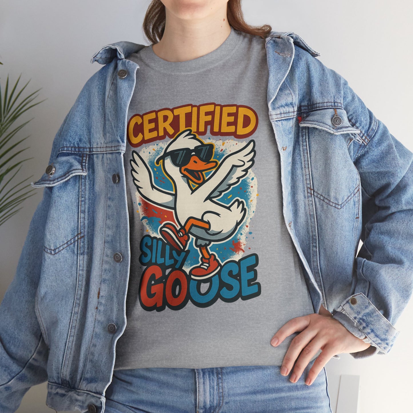Silly Goose T-Shirt, Funny Cartoon Duck Tee, Quirky Meme Shirt, Retro Graphic, Cool Unisex Gift, Playful Goose Design