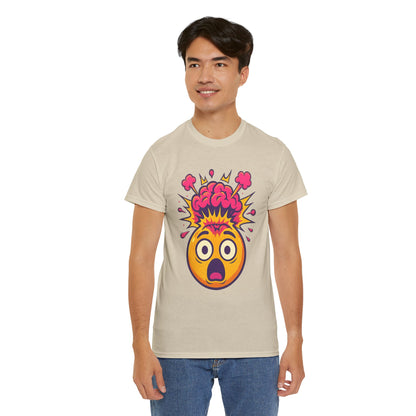 Exploding Emoji T-Shirt, Emotional Damage Meme Tee, Funny Cartoon Shirt, Colorful Unisex Gift, Shocked Face Graphic
