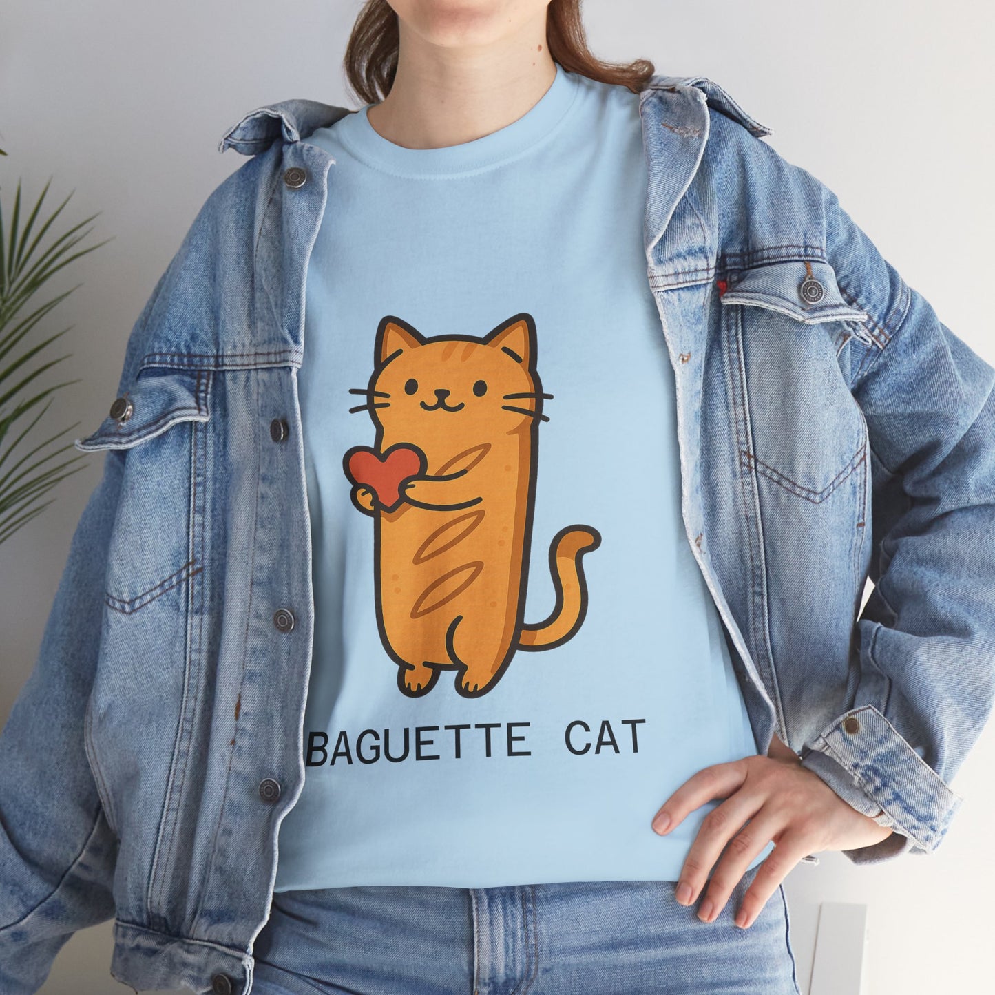 Baguette Cat T-Shirt Cute & Funny Cat Lover Tee