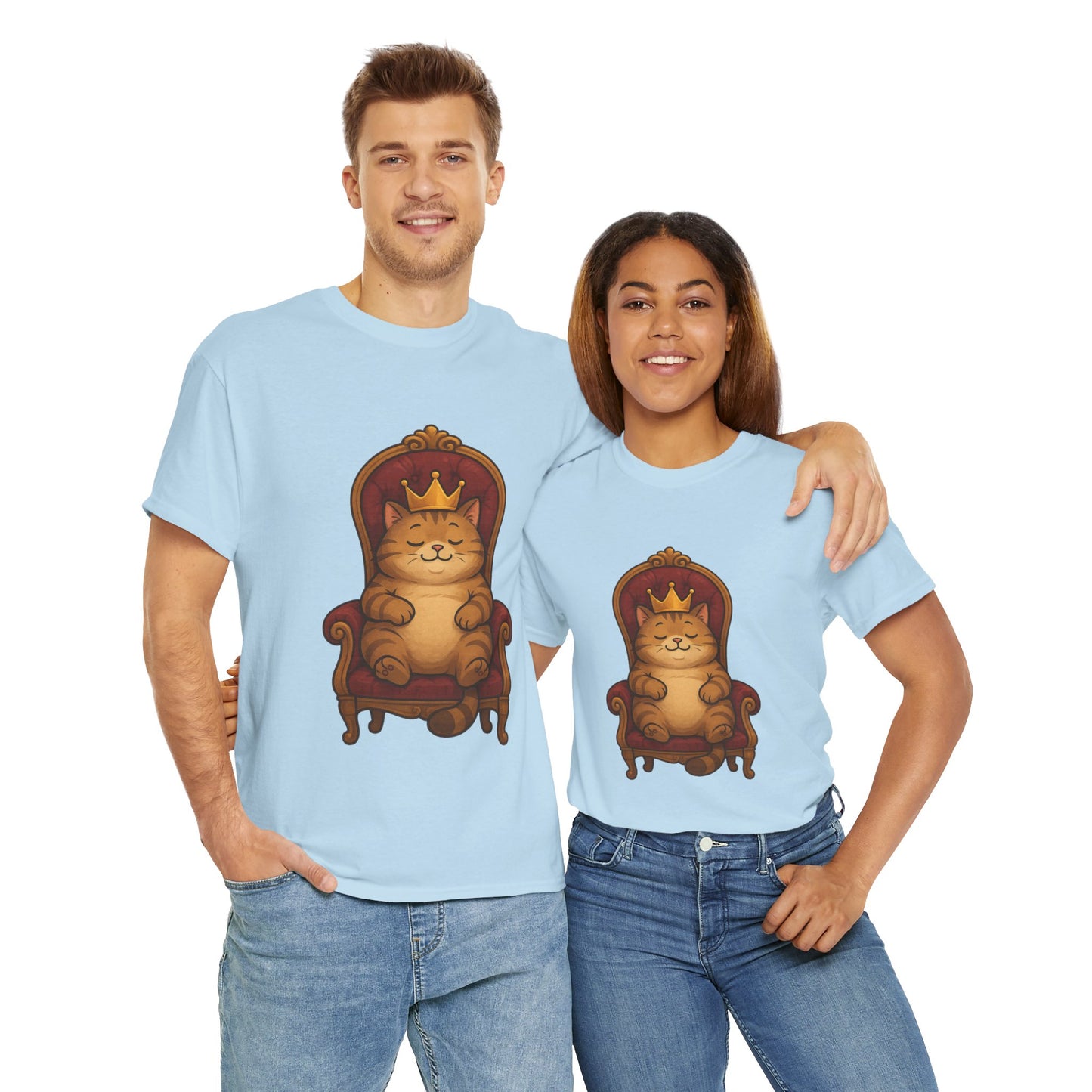 Royal Cat T-Shirt - Funny Unisex Cat Tee for Pet Lovers, Paws & Claws Collection
