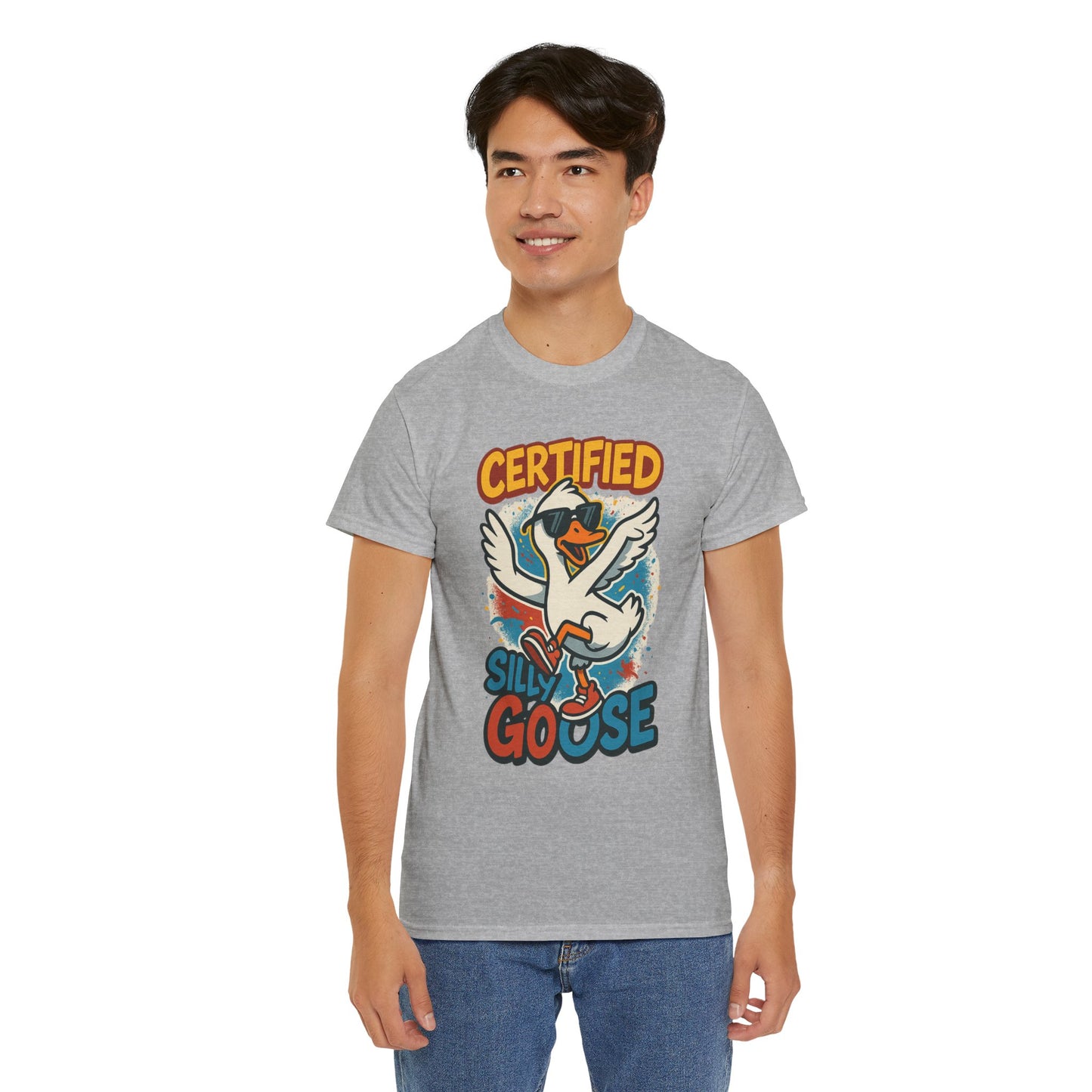 Silly Goose T-Shirt, Funny Cartoon Duck Tee, Quirky Meme Shirt, Retro Graphic, Cool Unisex Gift, Playful Goose Design