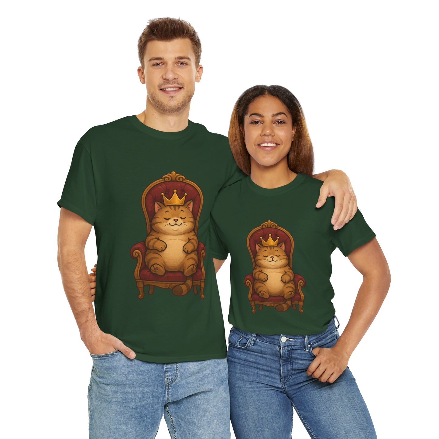 Royal Cat T-Shirt - Funny Unisex Cat Tee for Pet Lovers, Paws & Claws Collection