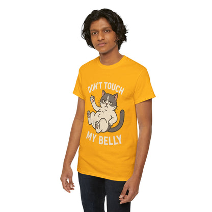 Dont Touch My Belly Cat Tee Grumpy Cat Graphic Shirt, Funny Unisex Gift