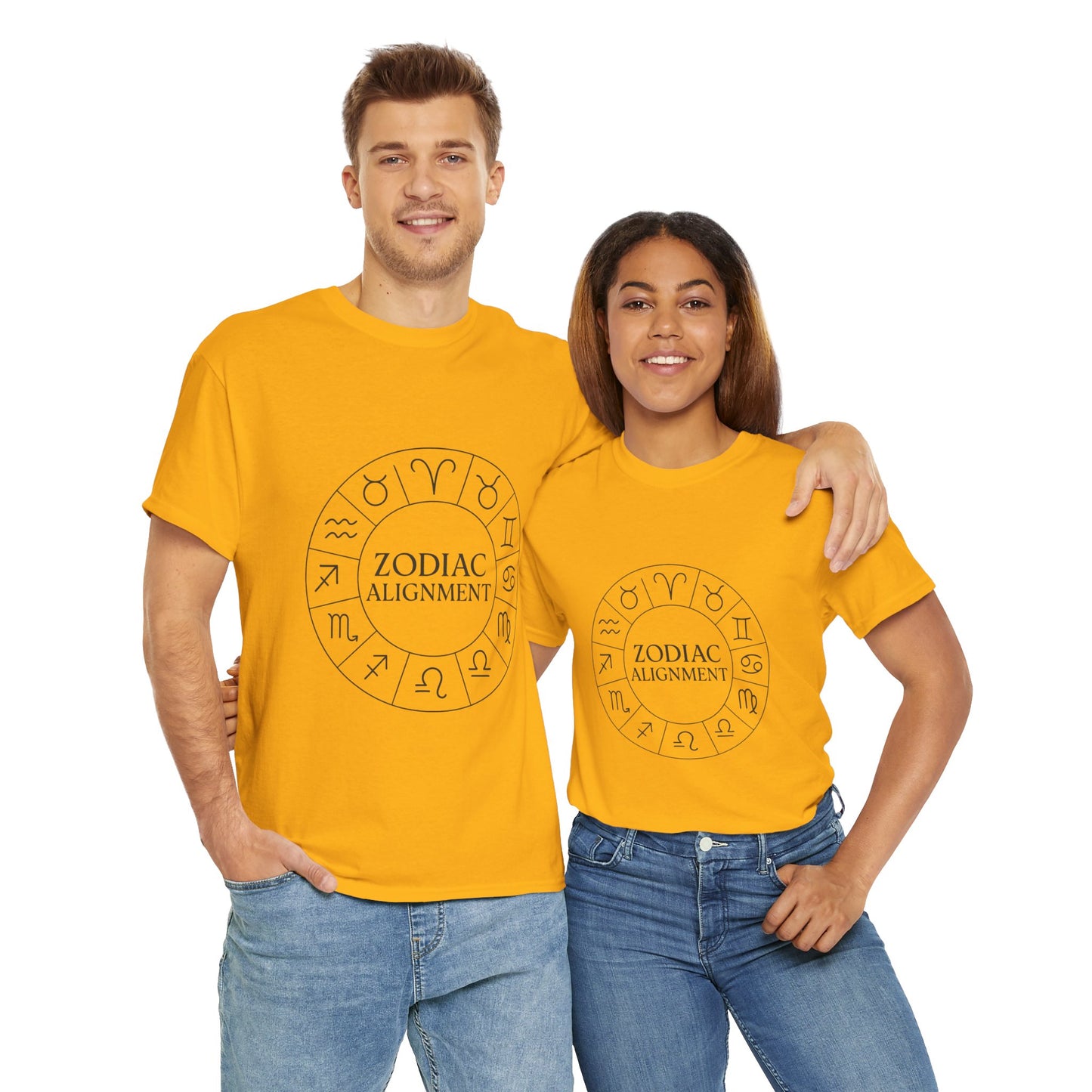 Zodiac Alignment Unisex T-Shirt, Astrology Signs Tee, Horoscope Graphic Shirt, Celestial Style Gift, Cosmic Star Sign Top