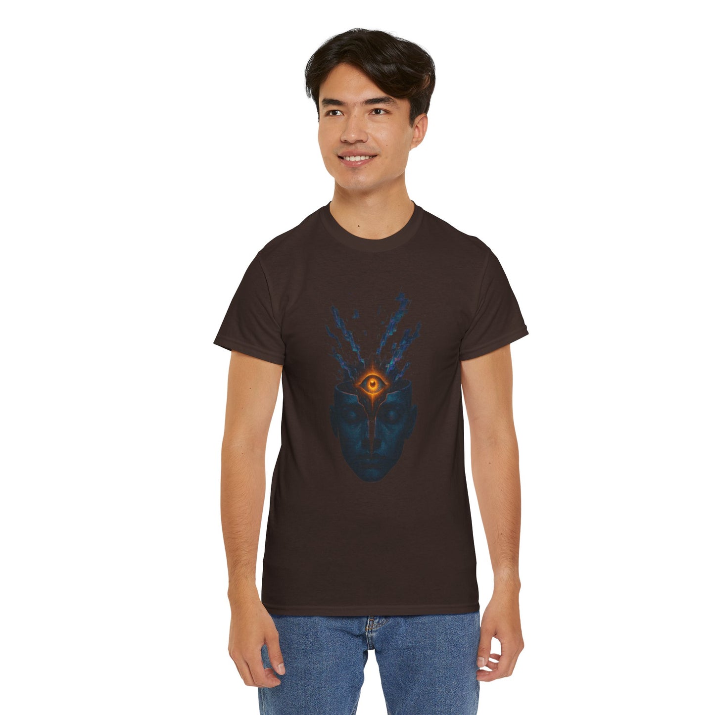 Mystical Third Eye Shirt, Trippy Unisex Tee, Spiritual Graphic Tee, Mind Bending Artwear
