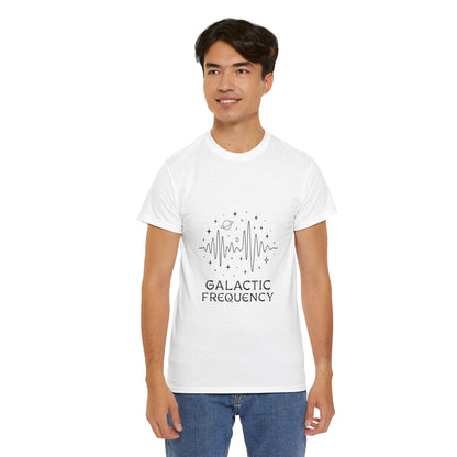 Galactic Frequency Unisex Tee, Cosmic Wave Shirt, Space Energy Graphic Tee, Astrology Gift, Stargazer Apparel, Spiritual Vibe