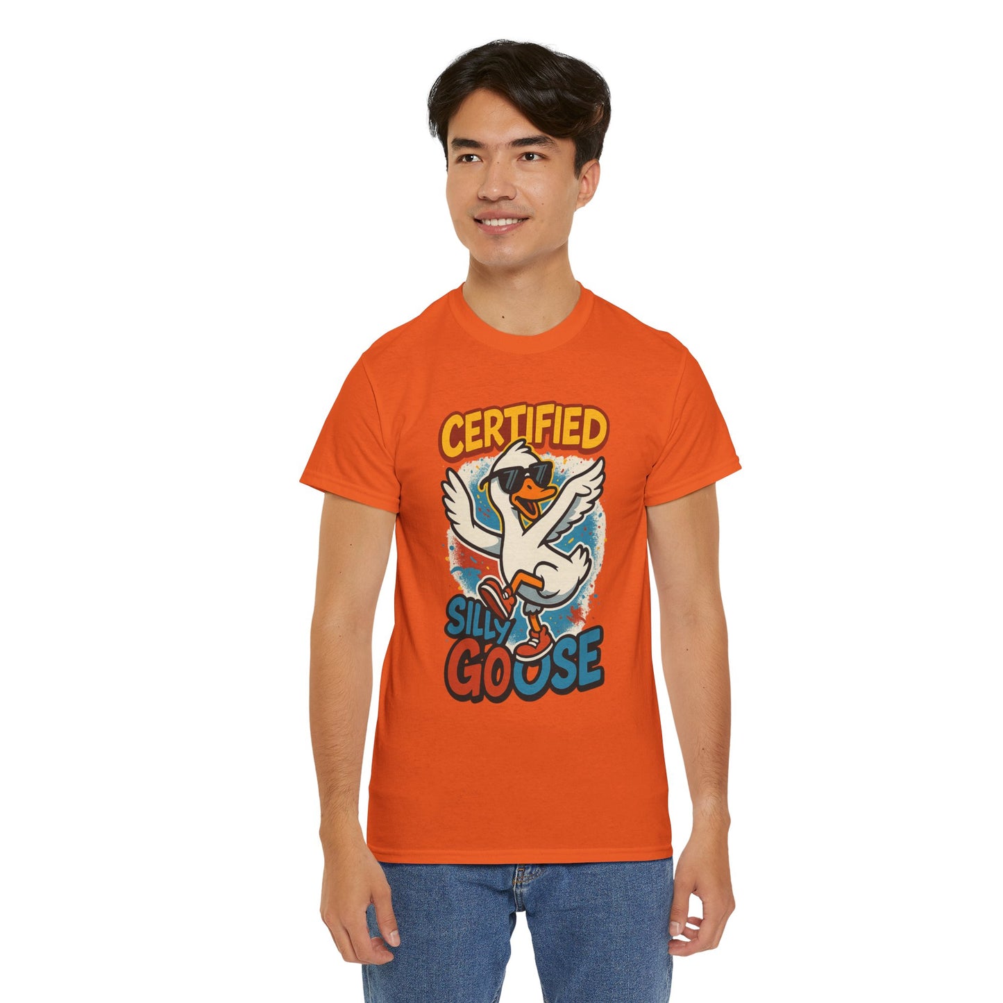 Silly Goose T-Shirt, Funny Cartoon Duck Tee, Quirky Meme Shirt, Retro Graphic, Cool Unisex Gift, Playful Goose Design