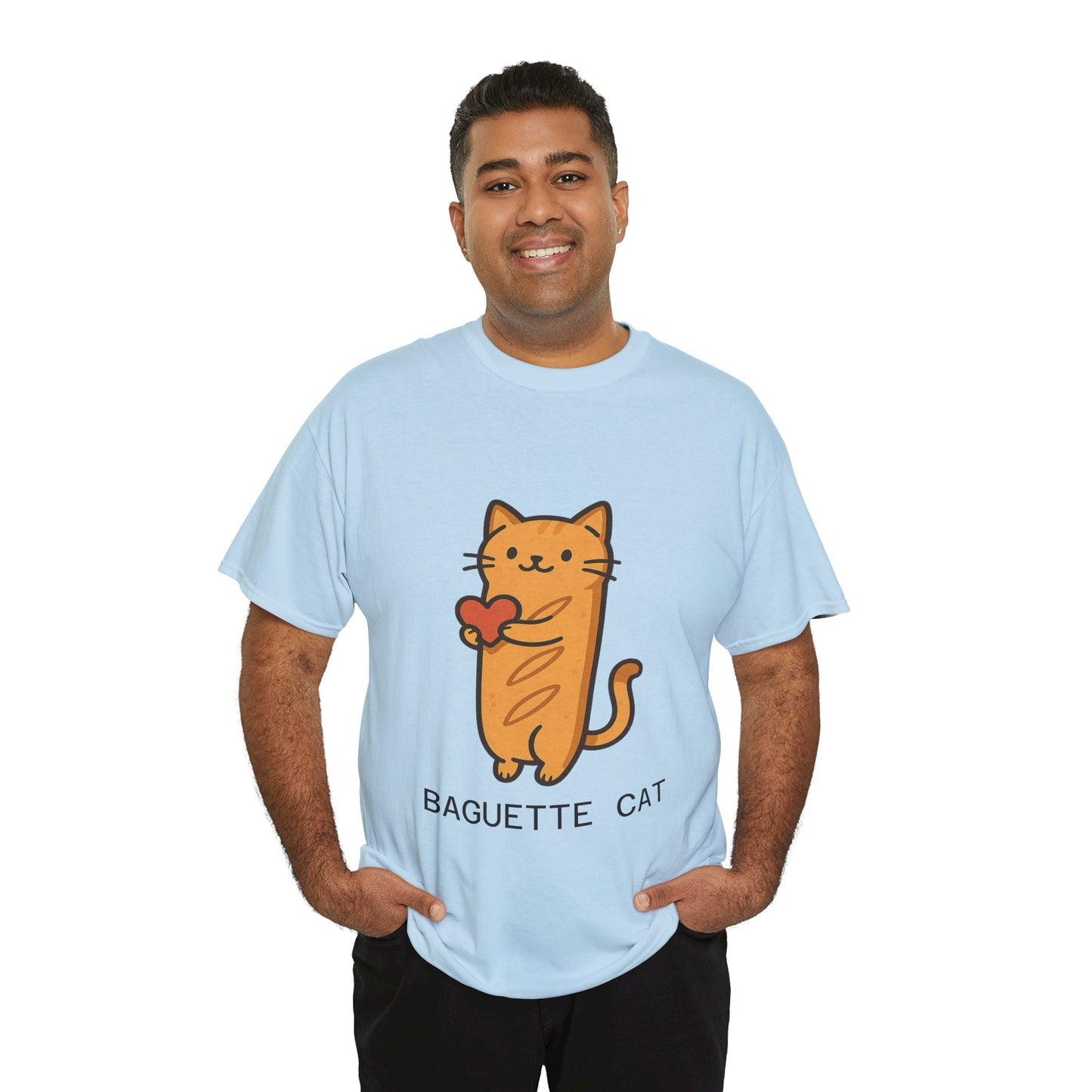 Baguette Cat T-Shirt Cute & Funny Cat Lover Tee