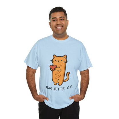 Baguette Cat T-Shirt Cute & Funny Cat Lover Tee